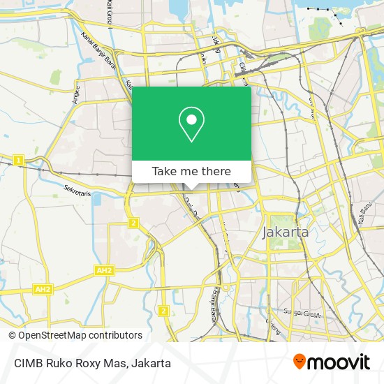 CIMB Ruko Roxy Mas map