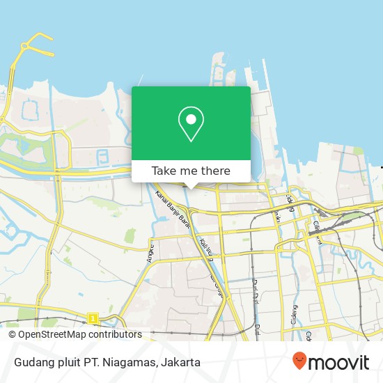 Gudang pluit PT. Niagamas map