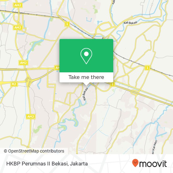 HKBP Perumnas II Bekasi map