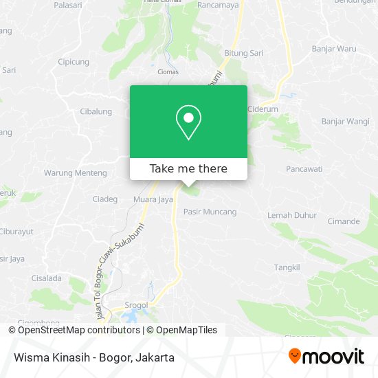 Wisma Kinasih - Bogor map