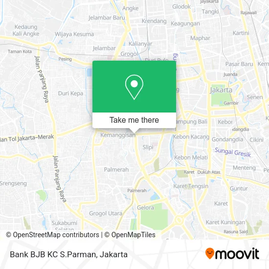 Bank BJB KC S.Parman map