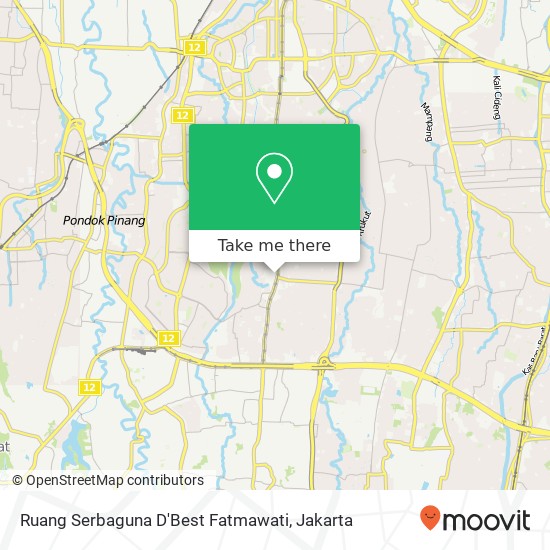 Ruang Serbaguna D'Best Fatmawati map