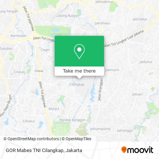 GOR Mabes TNI Cilangkap map