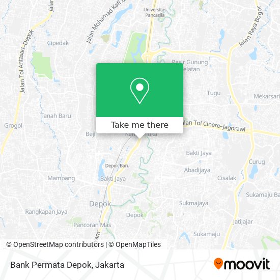 Bank Permata Depok map