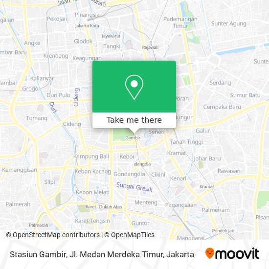 Stasiun Gambir, Jl. Medan Merdeka Timur map