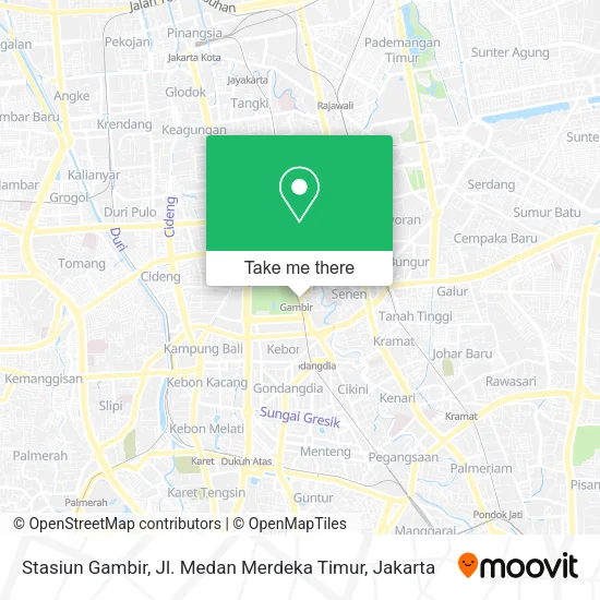 Stasiun Gambir, Jl. Medan Merdeka Timur map