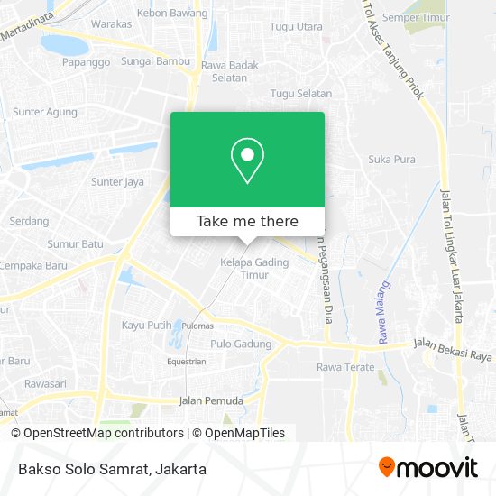 Bakso Solo Samrat map