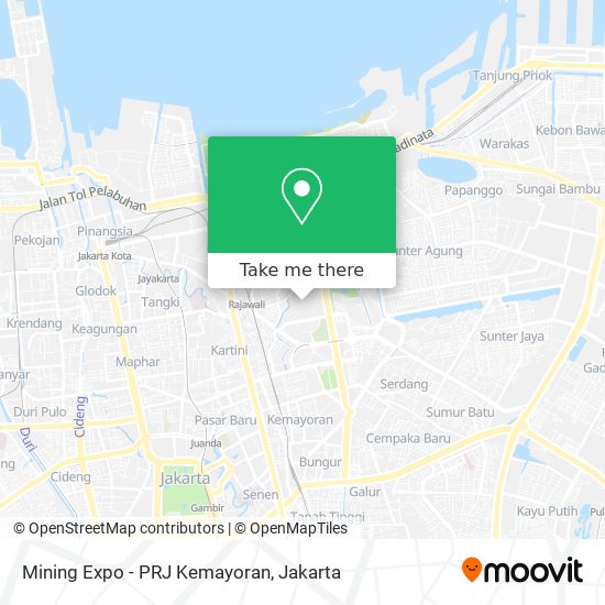Mining Expo - PRJ Kemayoran map