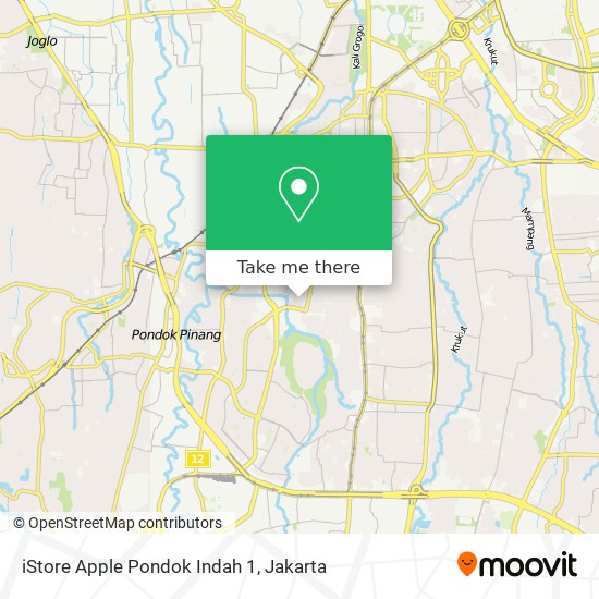 iStore Apple Pondok Indah 1 map