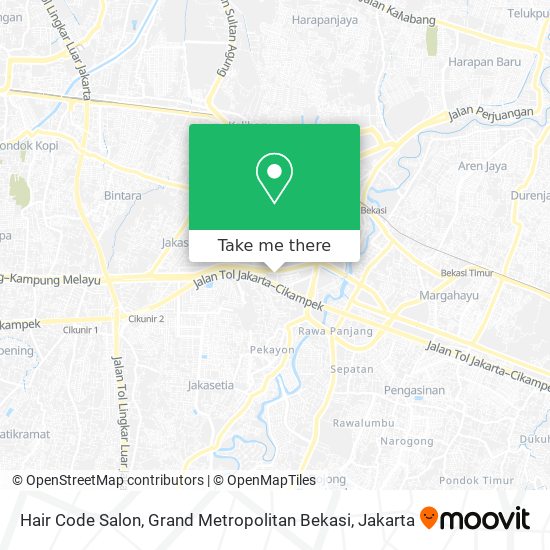 Hair Code Salon, Grand Metropolitan Bekasi map