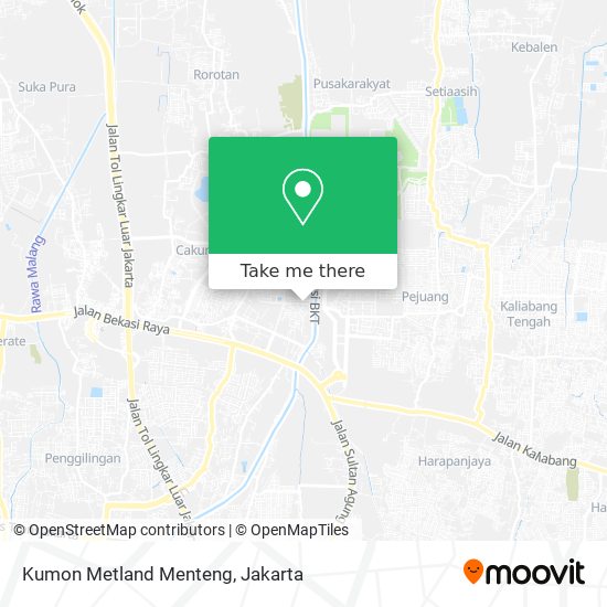 Kumon Metland Menteng map