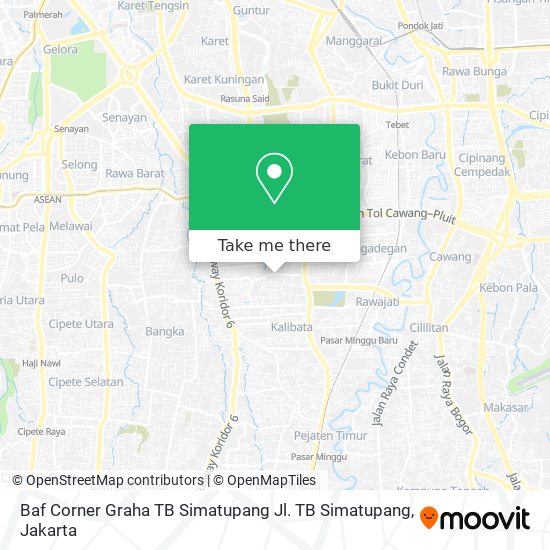 Baf Corner Graha TB Simatupang Jl. TB Simatupang map