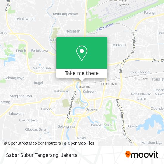 Sabar Subur Tangerang map