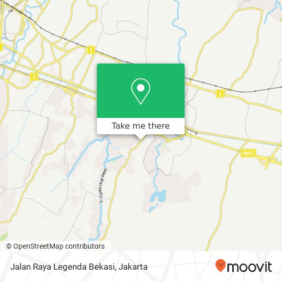 Jalan Raya Legenda Bekasi map