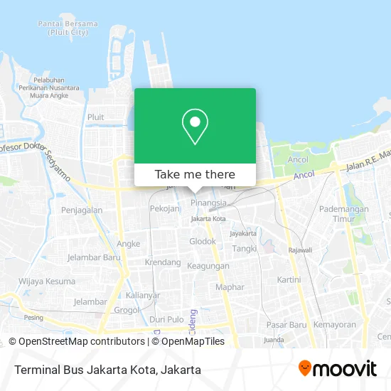 Terminal Bus Jakarta Kota map