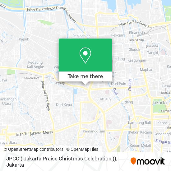 JPCC ( Jakarta Praise Christmas Celebration )) map