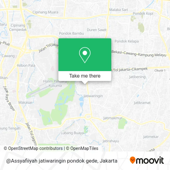 @Assyafiiyah jatiwaringin pondok gede map