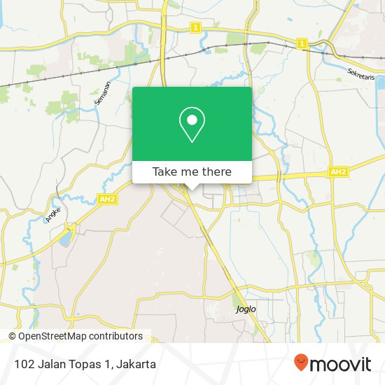 102 Jalan Topas 1 map