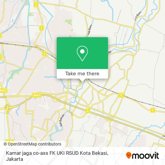 Kamar jaga co-ass FK UKI RSUD Kota Bekasi map