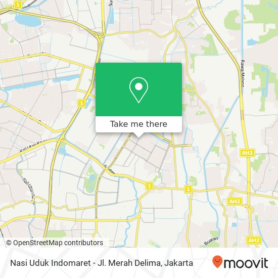 Nasi Uduk Indomaret - Jl. Merah Delima map