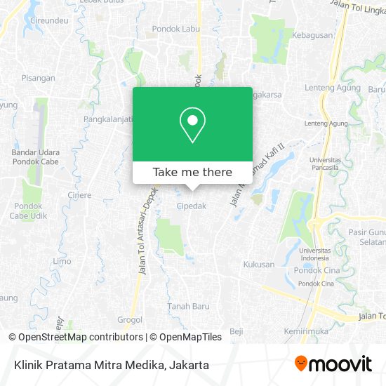 Klinik Pratama Mitra Medika map