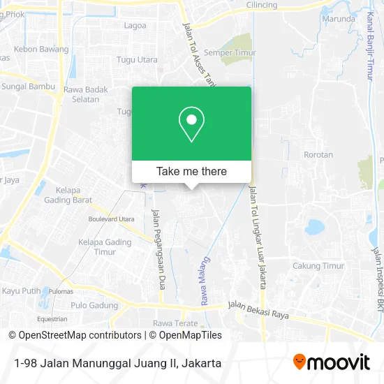 1-98 Jalan Manunggal Juang II map
