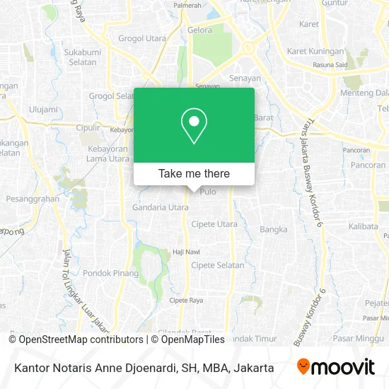 Kantor Notaris Anne Djoenardi, SH, MBA map