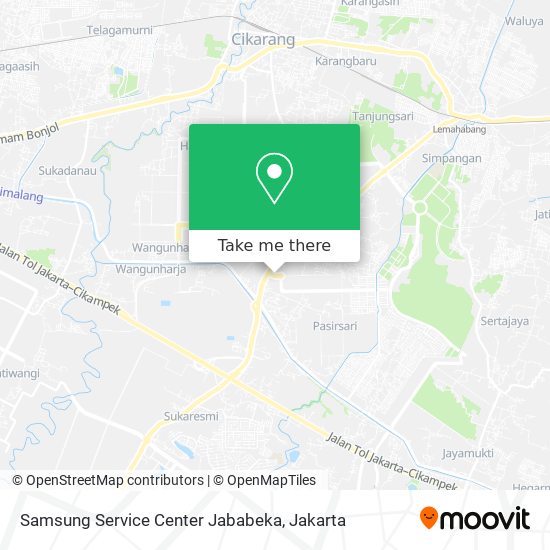 Samsung Service Center Jababeka map