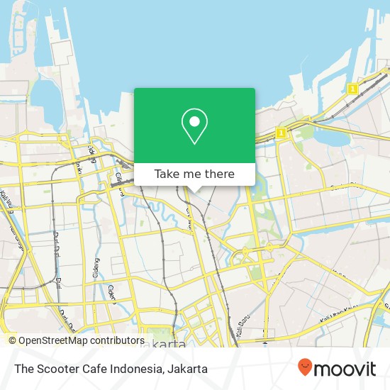 The Scooter Cafe Indonesia map