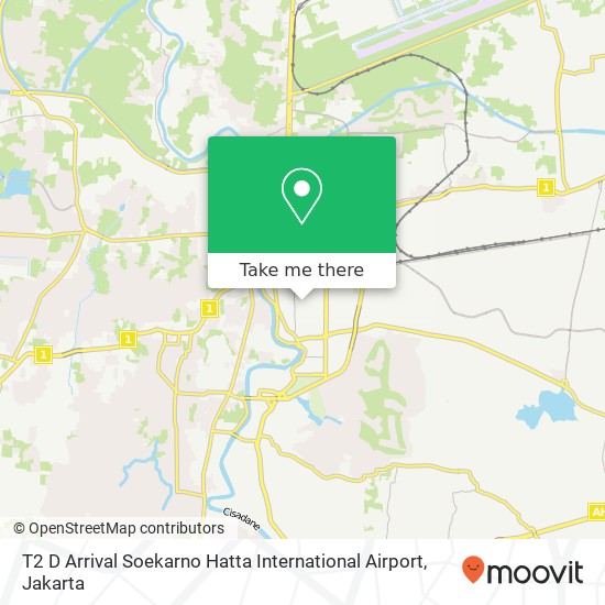 T2 D Arrival Soekarno Hatta International Airport map