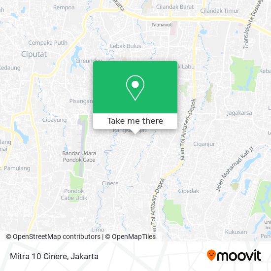 Mitra 10 Cinere map