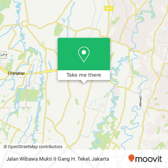 Jalan Wibawa Mukti II Gang H. Tekel map