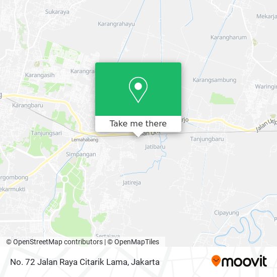 No. 72 Jalan Raya Citarik Lama map