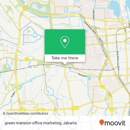 green mansion office marketing map