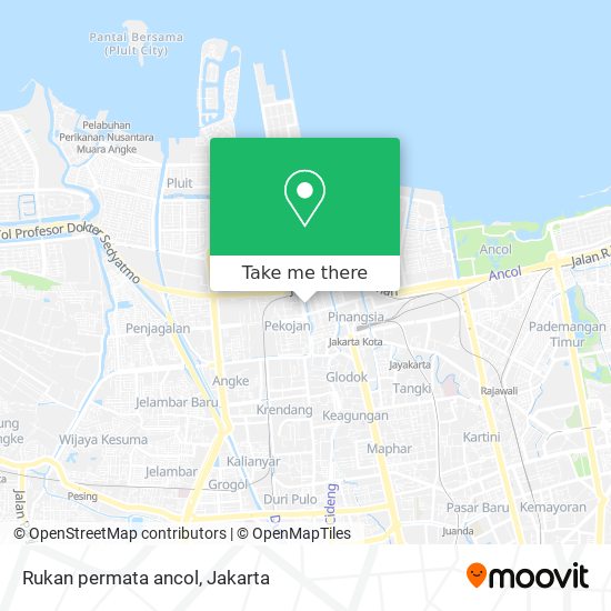 Rukan permata ancol map