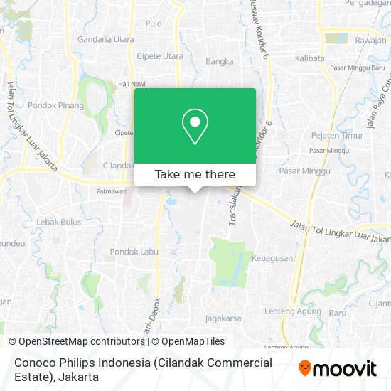 Conoco Philips Indonesia (Cilandak Commercial Estate) map