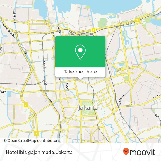 Hotel ibis gajah mada map