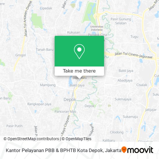 Kantor Pelayanan PBB & BPHTB Kota Depok map