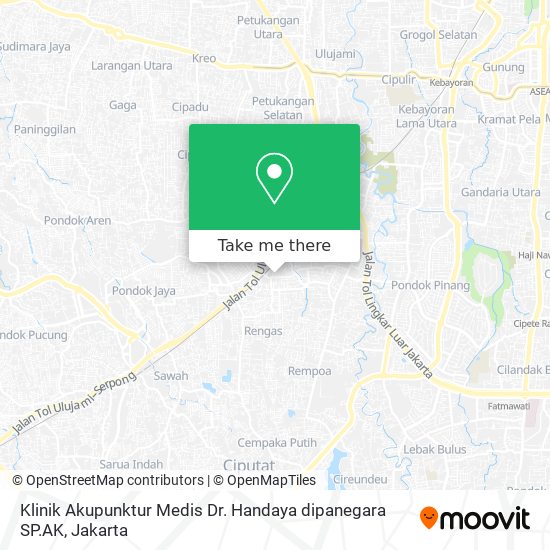 Klinik Akupunktur Medis Dr. Handaya dipanegara SP.AK map