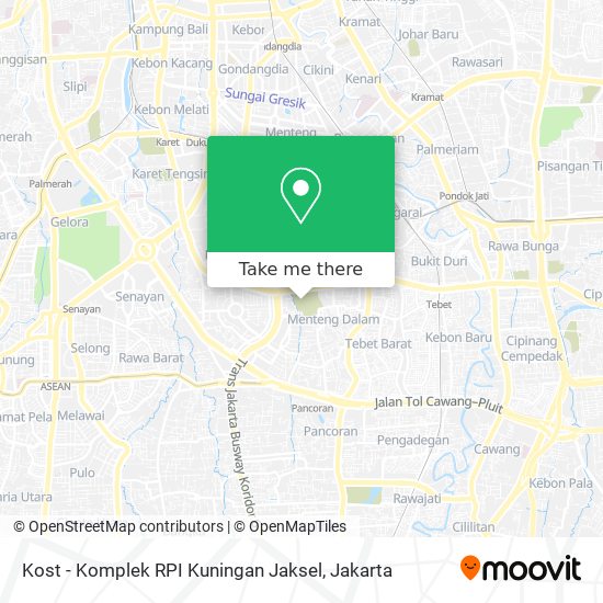 Kost -  Komplek RPI Kuningan Jaksel map