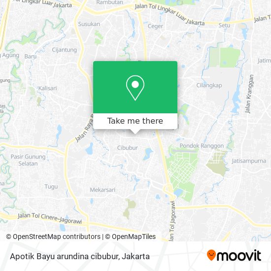 Apotik Bayu arundina cibubur map
