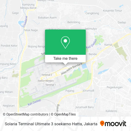 Solaria Terminal Ultimate 3 soekarno Hatta map