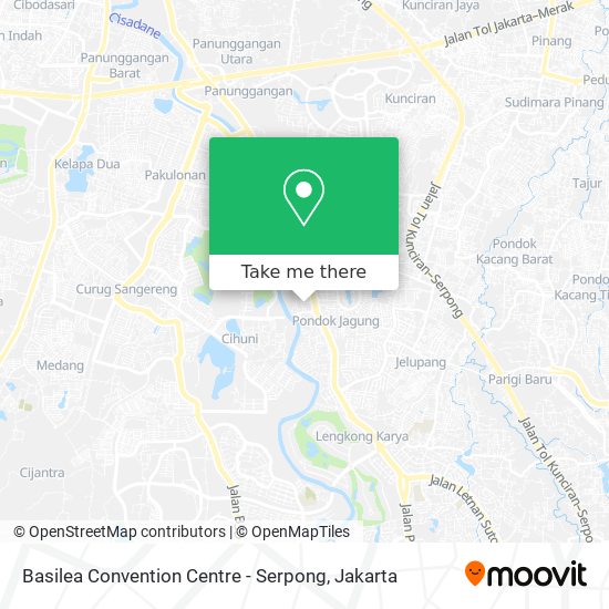 Basilea Convention Centre - Serpong map