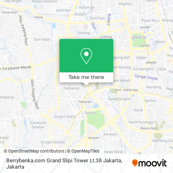 Berrybenka.com Grand Slipi Tower Lt.38 Jakarta map