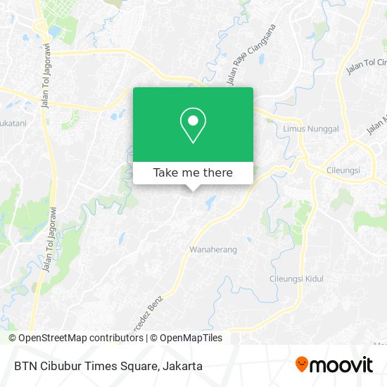 BTN Cibubur Times Square map