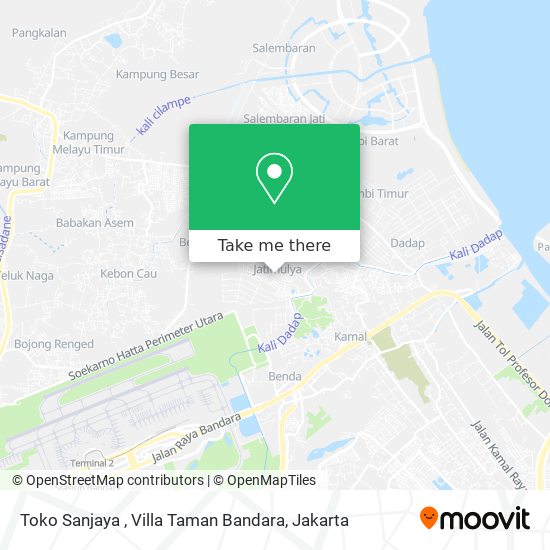 Toko Sanjaya , Villa Taman Bandara map