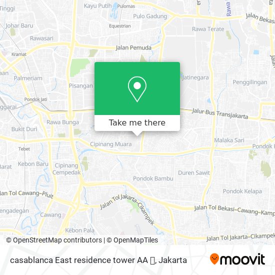 casablanca East residence tower AA  map