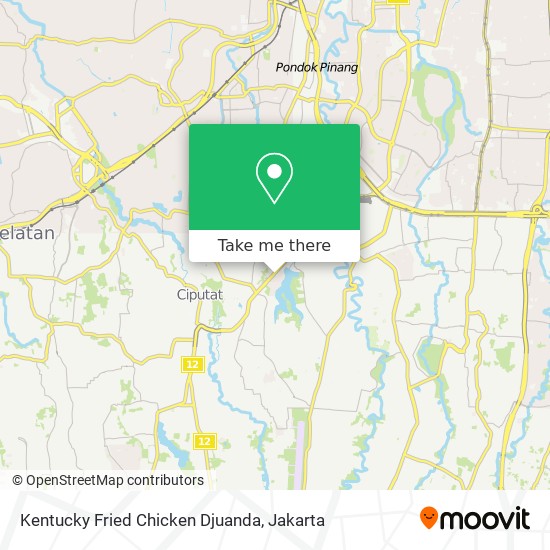 Kentucky Fried Chicken Djuanda map