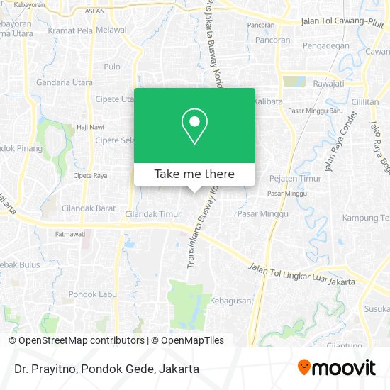 Dr. Prayitno, Pondok Gede map