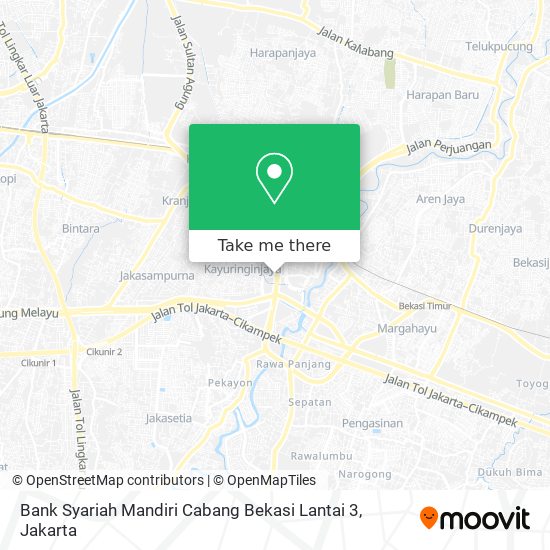 Bank Syariah Mandiri Cabang Bekasi Lantai 3 map